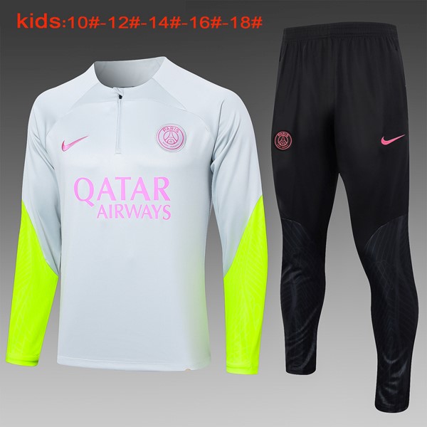 Ninos Sudadera De Training PSG 2024/2025 Gris Rosa